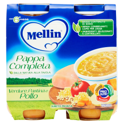 8000050532508Mellin Pappa Completa Pollo 2x250gr