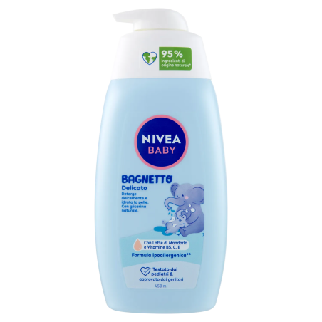 4006000030739Nivea Baby Bagnetto Delicato 450ml