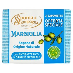 8007750010459Spuma Di Sciampagna Sapone Solido Marsiglia 2x125gr
