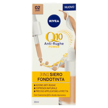 4005900939548Nivea Crema Q10 3in1 Siero Fondotinta 02 Dark 30ml