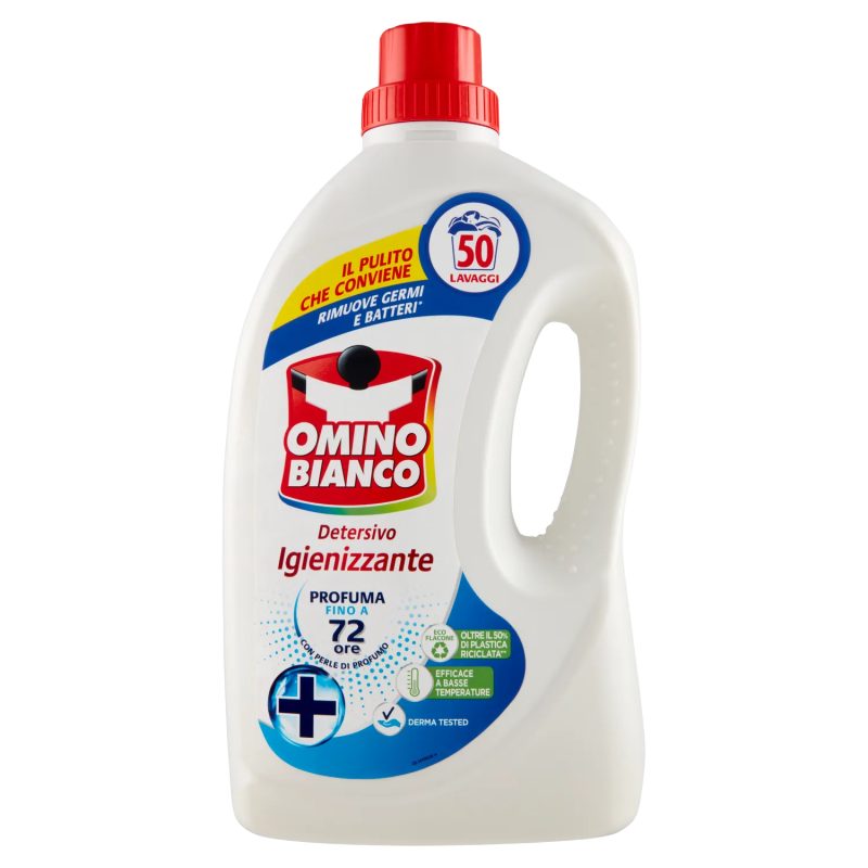 8003650023018Omino Bianco Detersivo Igienizzante 50 Misurini 2000ml
