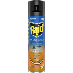 5000204342550Raid Mosche e Zanzare Fiori D'Arancio Spray New 400ml