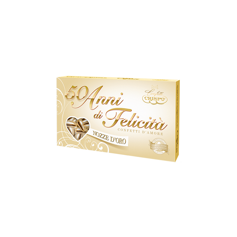 8005085710907Crispo Confetti Mandorla Naturale Nozze D'Oro 500gr