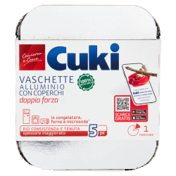 8003980100014Cuki Vaschetta Con Coperchio 1 Porzione R31 5pz