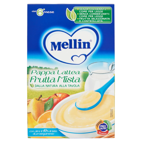 8000050537701Mellin Pappa Lattea Frutta Mista 250gr