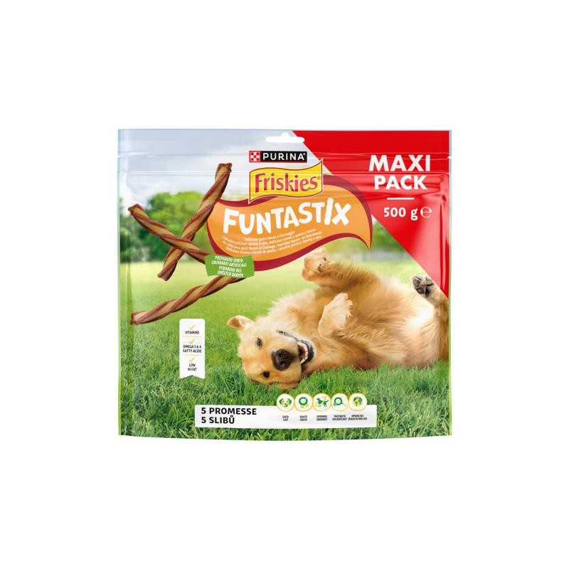 8445290783110Friskies Dog Funtastix Bacon e Formaggio 500gr