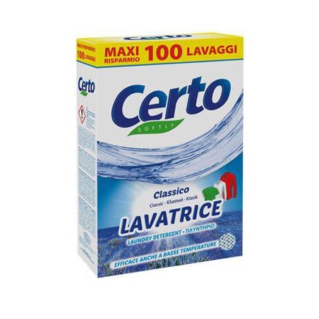 8028696285473Certo Polvere Lavatrice Classico 100 Misurini 5500gr