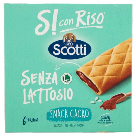 8001860185038Si Con Riso Snack al Cacao 6x25gr