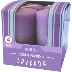 8006545090805Di Giorgio Cero Profumato Lavanda 4pz