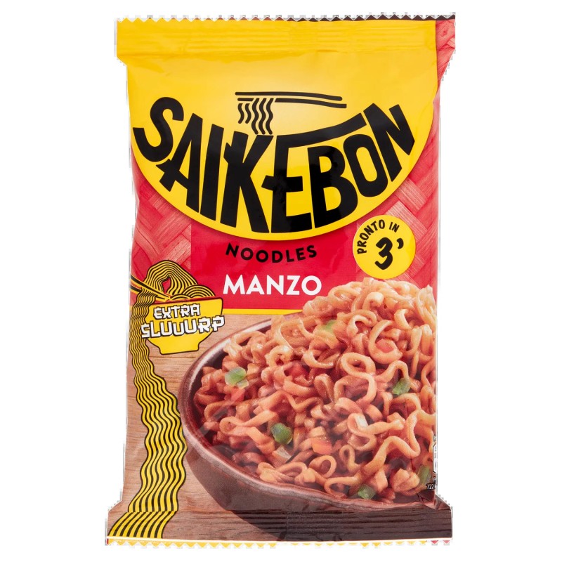 8000050028513Saikebon Noodles Manzo Bag 79gr 8000050028513Saikebon Noodles Manzo Bag 79gr