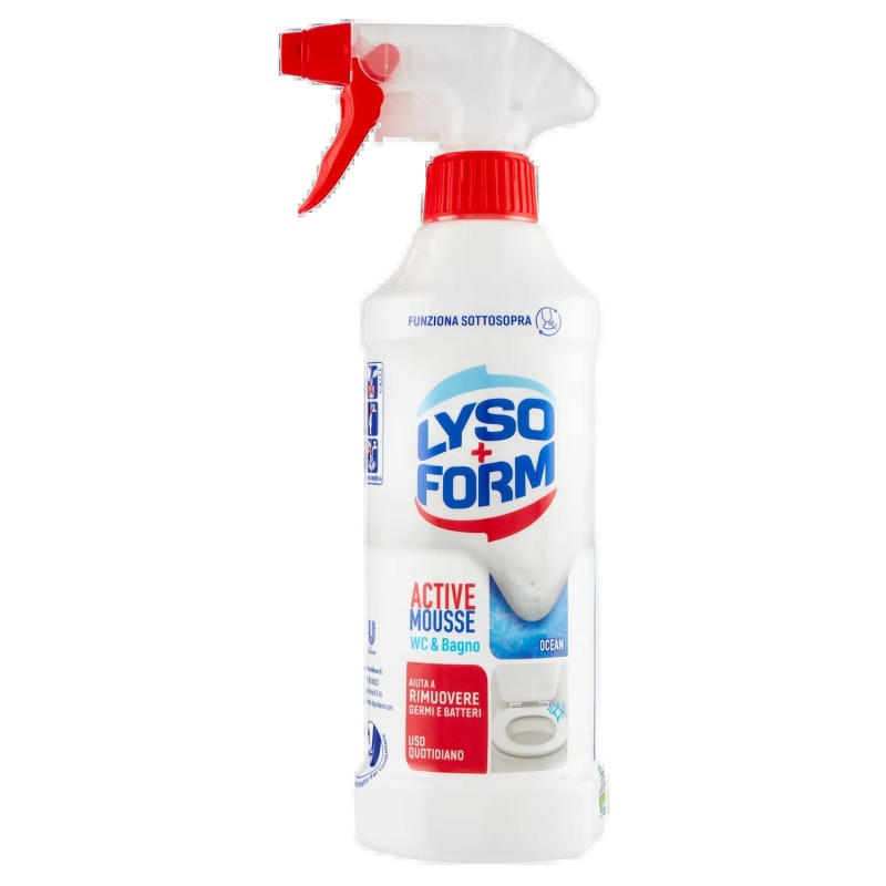 8720182896964Lysoform Active Mousse WC & Bagno Ocean 435ml