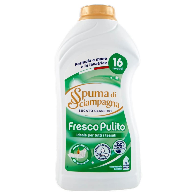 8007750061000Spuma Di Sciampagna Liquido Fresco Pulito 800ml