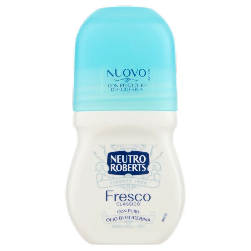 80838289Neutro Roberts Deo Roll Fresco Classico Blu 50ml