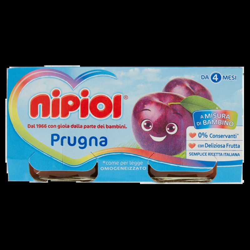 8001040093757Nipiol Omogeneizzato Prugna 2x80gr