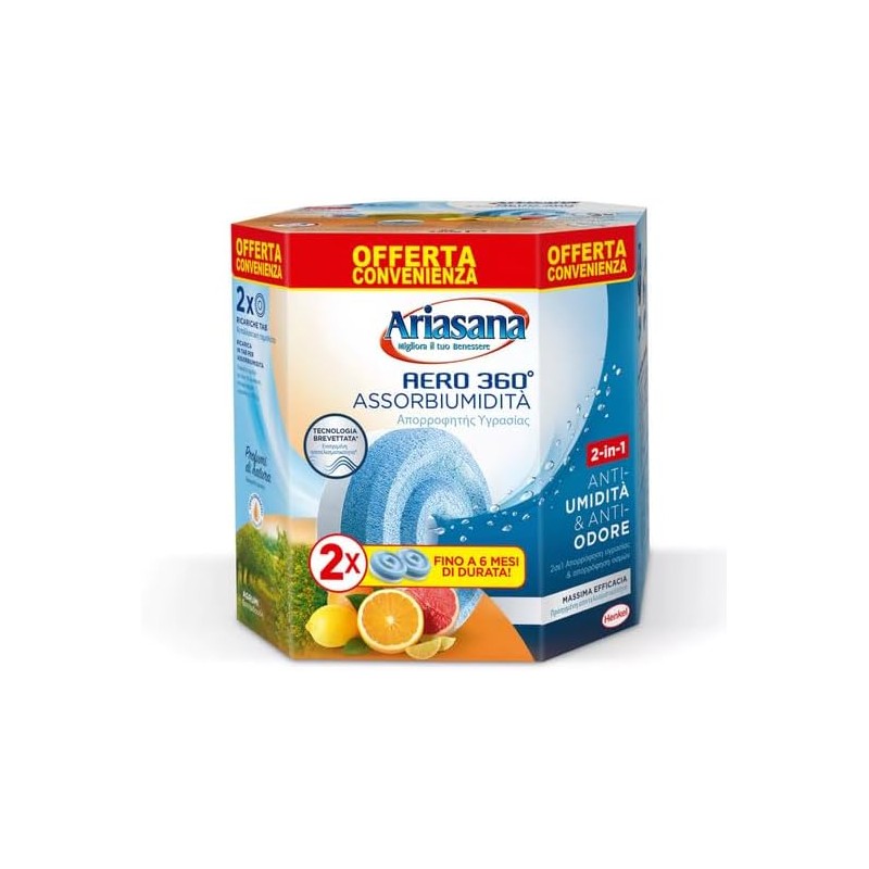 8004630933372Ariasana Aero Tabs Agrumi 2x450gr 8004630933372Ariasana Aero Tabs Agrumi 2x450gr
