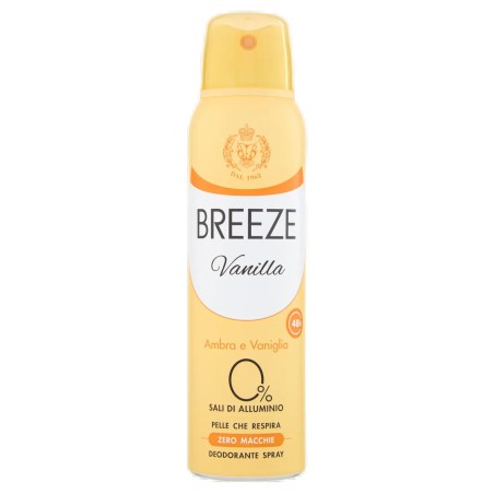 8003510037971Breeze Deo Spray Vanilla 150ml