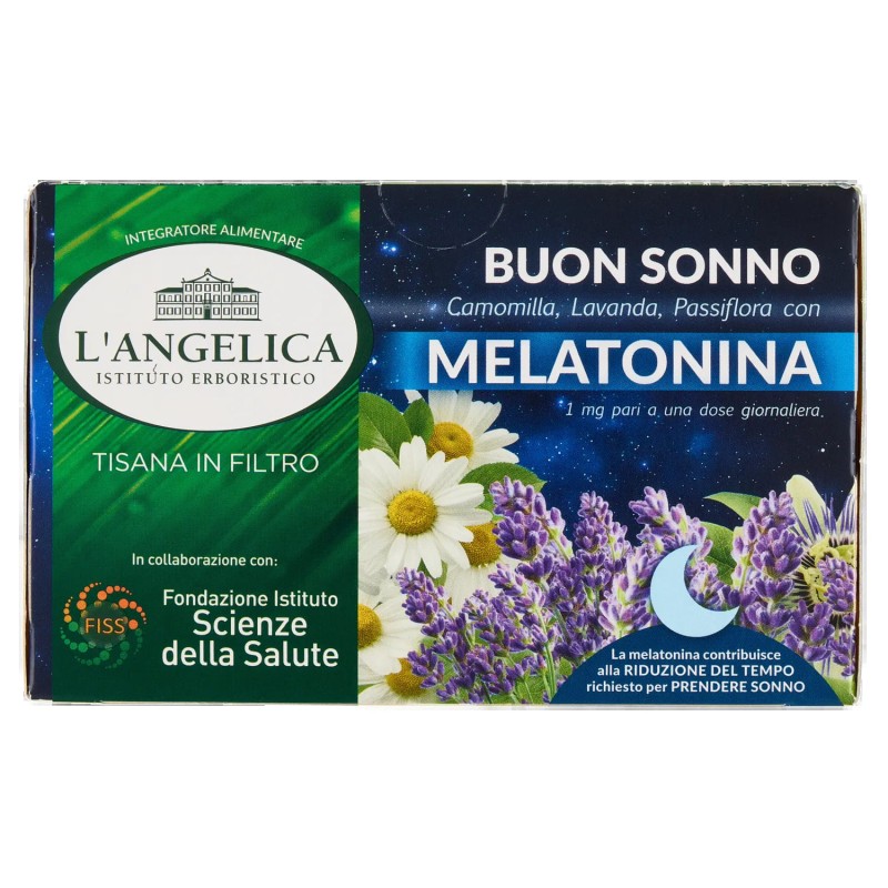 8017331098998L'Angelica Tisana Buon Sonno Melatonina 15 Filtri 8017331098998L'Angelica Tisana Buon Sonno Melatonina 15 Filtri