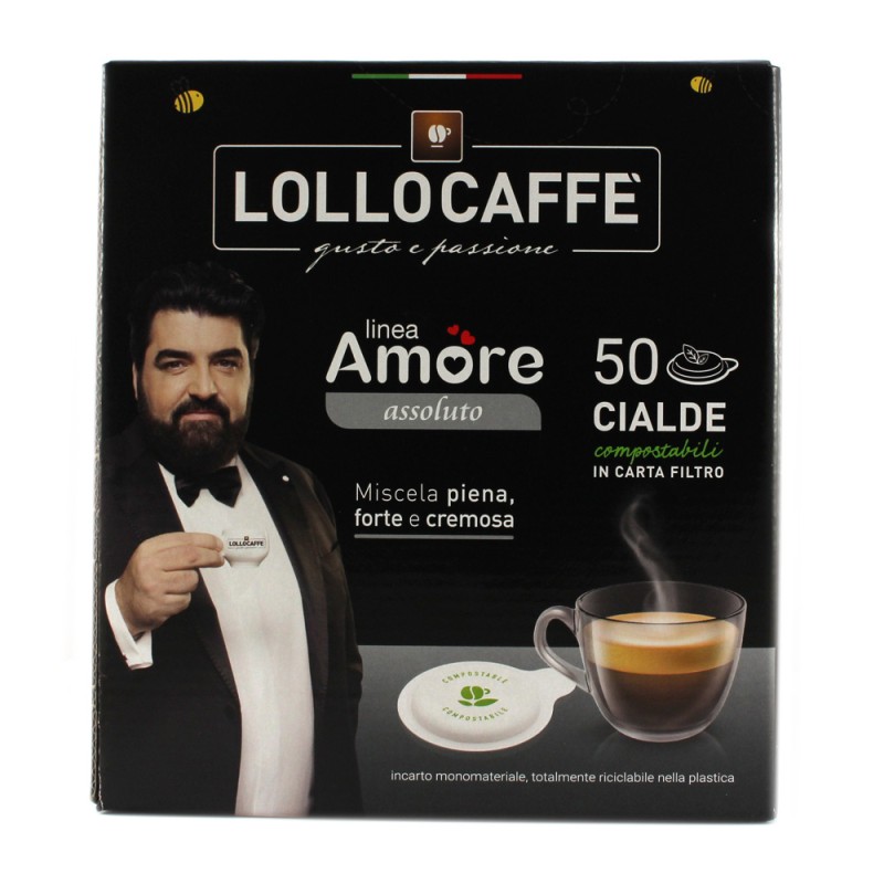 8034097155826Lollo Caffè Cialde Linea Amore Assoluto 50pz