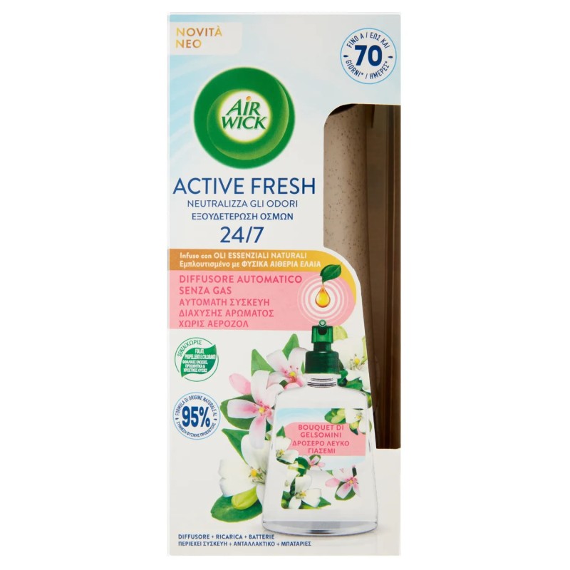 8002910065881Air Wick Active Fresh Diffusore Automatica Con Ricarica Gelsomino 228ml