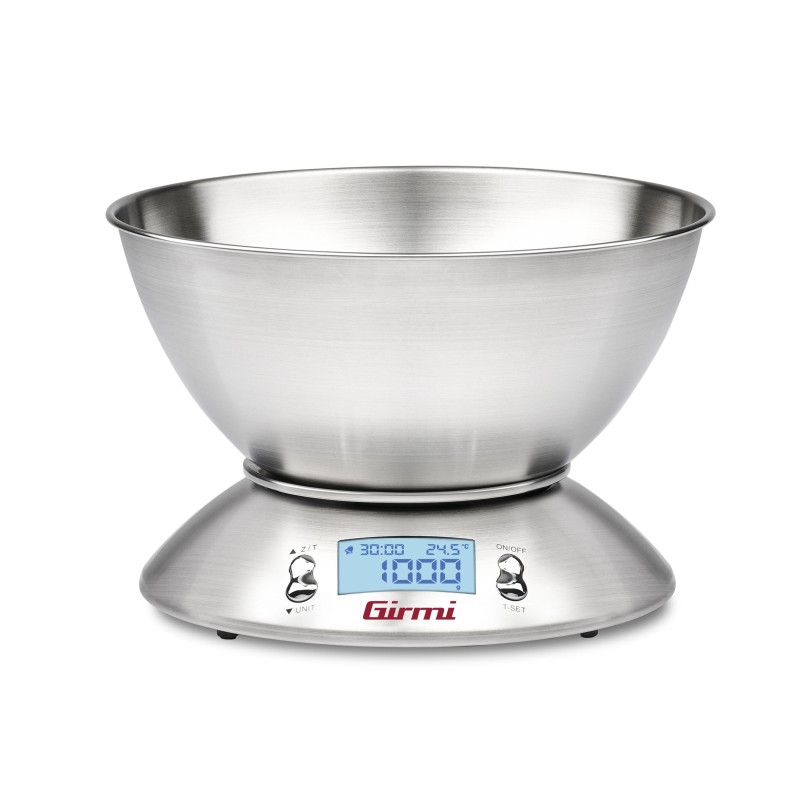 Girmi Bilancia Cucina PS85 Elettronica Con Ciotola Inox 1/5000gr