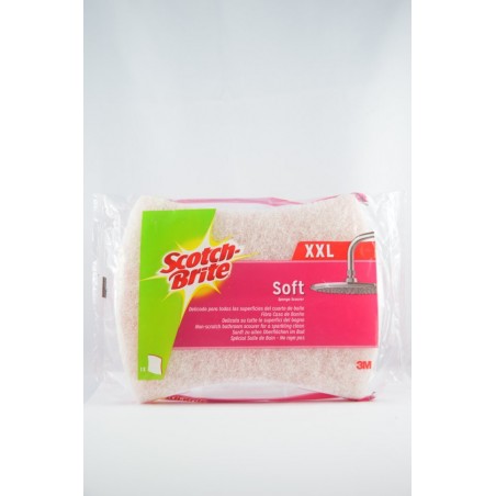 8410001106809Scotch-Brite Soft Xxl Spugna Bagno Fibra Bianca 1pz