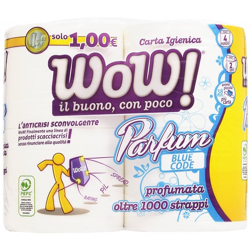 8007091005725Wow Igienica Profumata 2 Veli 4pz