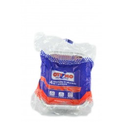 8021719001005Ottimo Vaschette Alluminio 1 Porzione Senza Coperchio 4pz