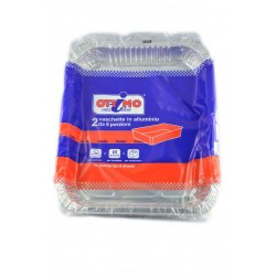 8021719001043Ottimo Vaschette Alluminio 8 Porzioni Senza Coperchio 2pz