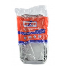 8021719160061Ottimo Vaschette Alluminio 3 Porzioni Con Coperchio 3pz