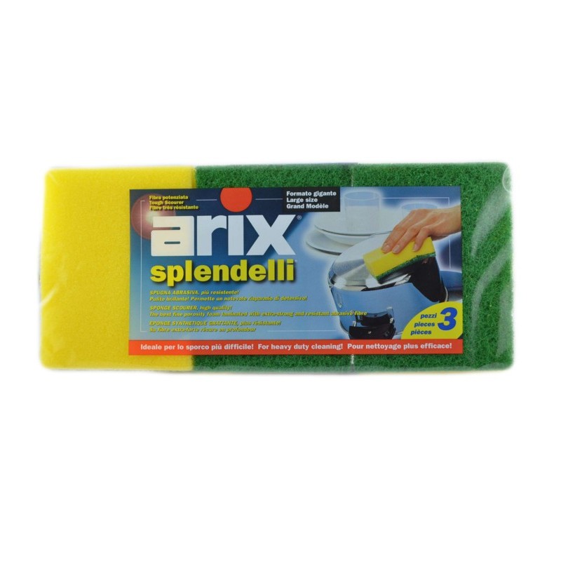 8008990012715Arix Splendelli Spugna Abrasiva 3pz