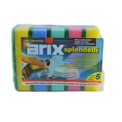 8008990012753Arix Splendelli Spugna Abrasiva Colorata 5pz