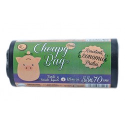 8032625871262Cheapy Bag Basic Nero 55x70cm 15pz