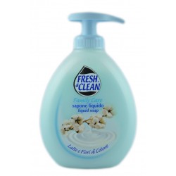 8002340011670FRESH & CLEAN SAPONE LIQQUIDO LATTE & FIORI DI COTONE CON DISPENSER 300ML
