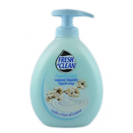 8002340011670FRESH & CLEAN SAPONE LIQQUIDO LATTE & FIORI DI COTONE CON DISPENSER 300ML