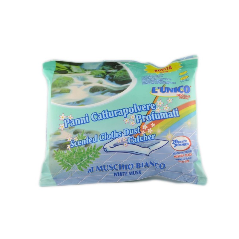 8024943000615L'unico Catturapolvere Muschio Bianco 20pz