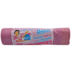 8032625870999Baggy Plus Sacchetti Nettezza Profumati Rosa 55x65 15pz