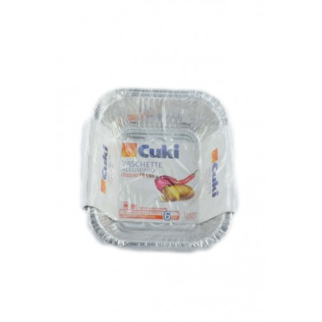 8003980090018Cuki Vaschette Alluminio Doppia Forza R30 - 1 Porzione 6pz