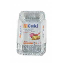8003980090315Cuki Vaschette Alluminio Doppia Forza R78 - 4 Porzioni 4pz