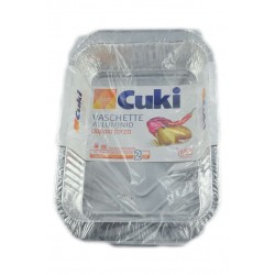 8003980090537Cuki Vaschette Alluminio Doppia Forza R181 Formato Lasagna 6porz 2pz
