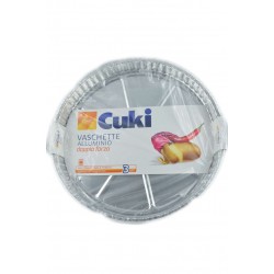 8003980090612Cuki Vaschette Allumuminio Doppia Forza Formato Crostata 2pz