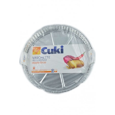 8003980090612Cuki Vaschette Allumuminio Doppia Forza Formato Crostata 2pz