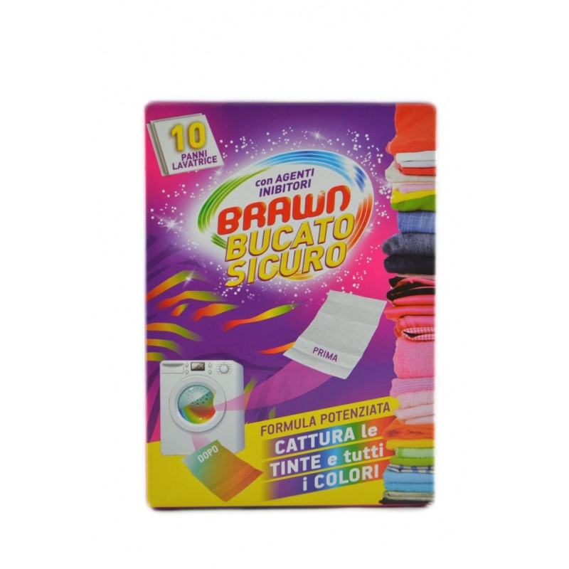 8009432004633Brawn Bucato Sicuro Panni Cattura Colore 10pz