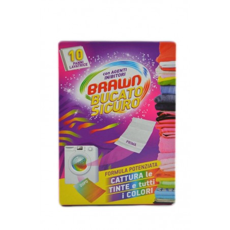 8009432004633Brawn Bucato Sicuro Panni Cattura Colore 10pz