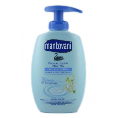 8002340008359Mantovani Sapone Liquido Talco E Fiori Bianchi Con Dispenser 300ml