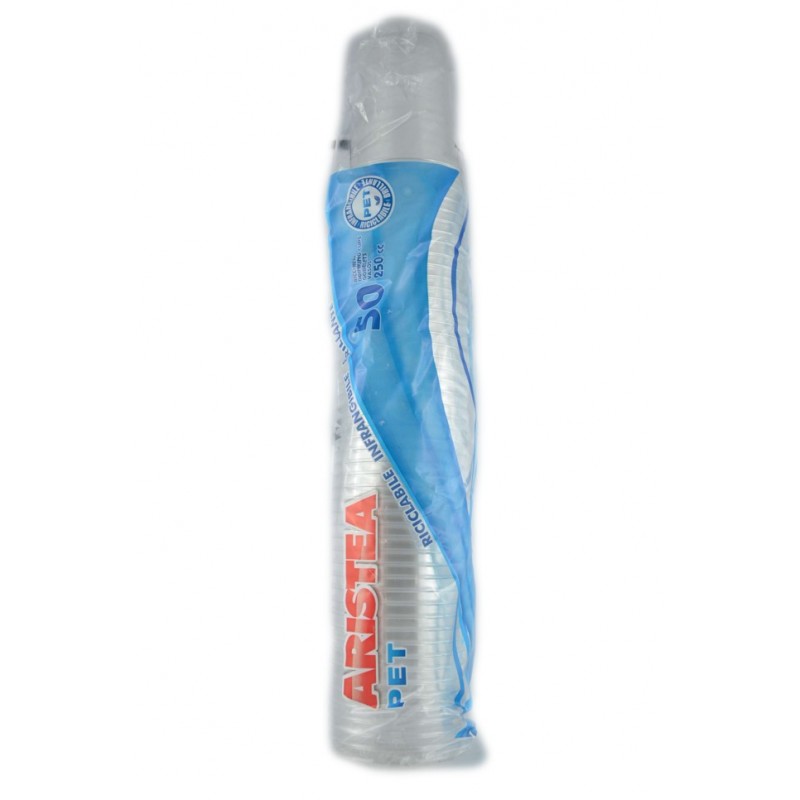 8001909050020Aristea Bicchieri Monouso Crystal 250cc 50pz