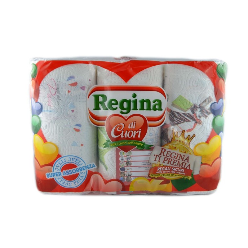 8004260420891Regina Di Cuori 3 Rotoli 1pz