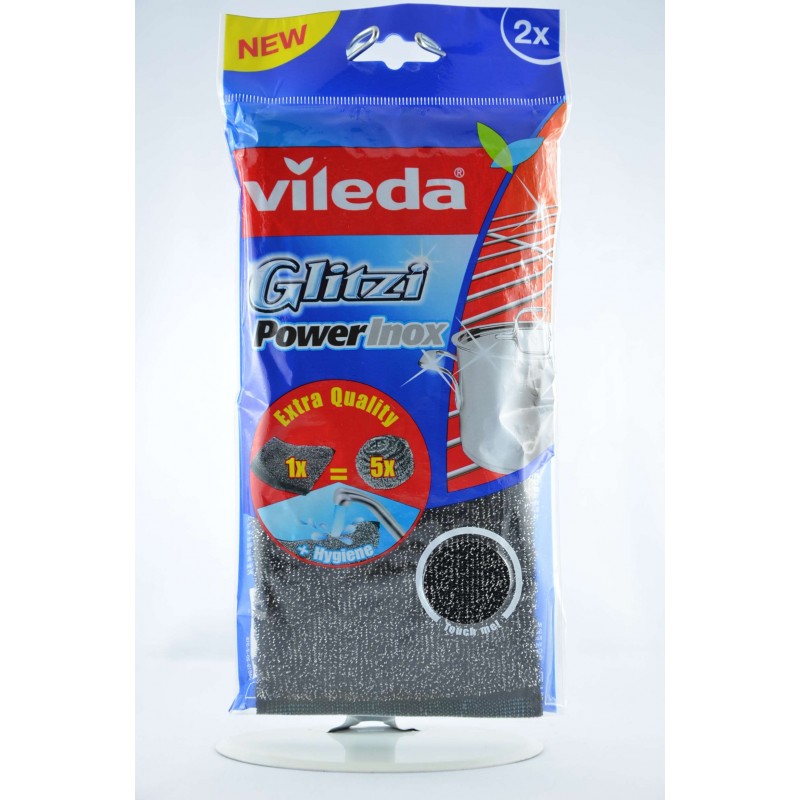 4023103172036Vileda Glitzi Power Inox 2pz