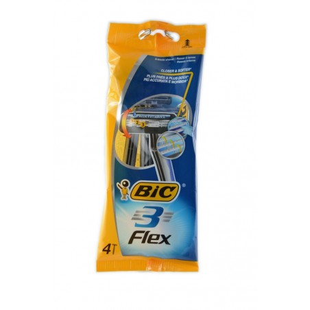 3086123242524Bic Rasoio 3 Flex 4pz
