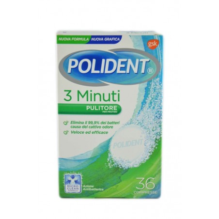 8016825955724Polident Compresse 3 Minuti 36pz