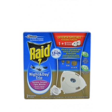 5000204652130RAID NIGHT & DAY TRIO RICARICA 1+1PZ